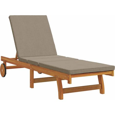 Maison Exclusive - Sonnenliege Braun 199 x 63 x 85 cm Massivholz