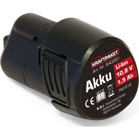 Dino KRAFTPAKET 640281 AKKU 10,8V 1,5 Ah für Akku-Poliermaschine 640256 Werkzeug-Akku 10.8 V 1.5 Ah (1/2)