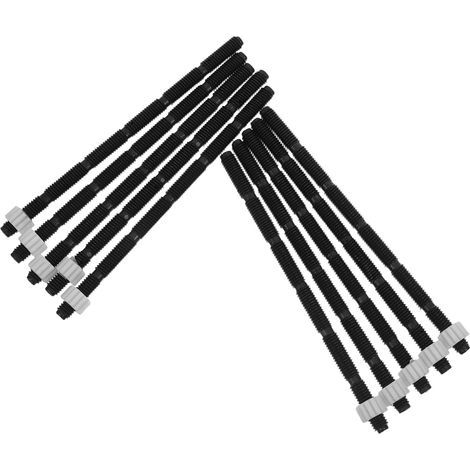 10 Pièces Tige de Bouton-poussoir, Noir (1/5)