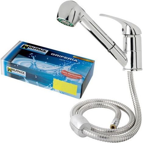 Lavello Monocomando "Flow Line" Telescopico Cartuccia Ceramica Ø 40 mm.