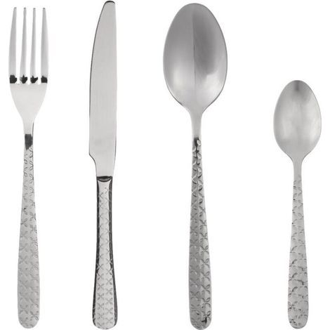24-Piece Stainless Steel Cutlery Set, Flora Model -