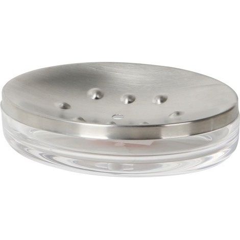 Porte Savon PS & Inox PAPEETE Transparent & Gris MSV (1/2)