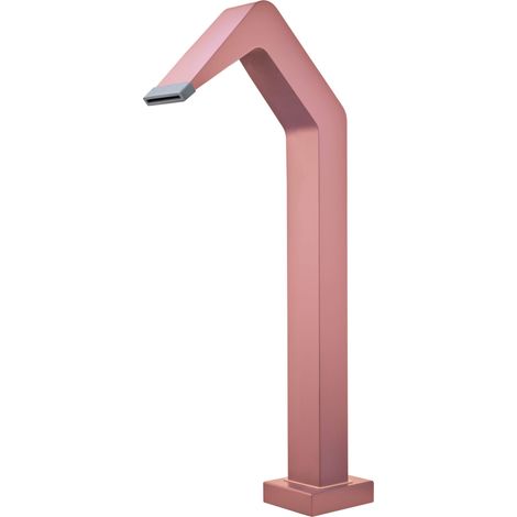 Cascada de Piscina- Fuente de Piscina en Cascada, Ideal para Piscinas Exteriores, Circuitos de SPA - Grifería Exterior Acero Inos S316 (Rosa Coral)