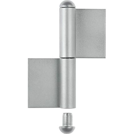 Paumelle longue à souder - 1 pièce - Acier robuste - Hauteur 180mm pour portes lourdes - Usage industriel et portail - Ø 14mm
