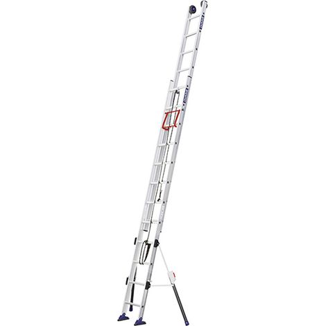 Centaure – Échelle télescopique 2 plans 6.05m – Pieds stabilisateurs repliables – 2x12 barreaux – Résistance 350kg – 610412