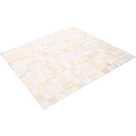 Carrelage Mural Autocollant Blanc sans Joint en Carreaux Non Émaillés, Design Unique, Résistant à L'huile, pour Décoration Intérieure et Salle de Bain (1/5)
