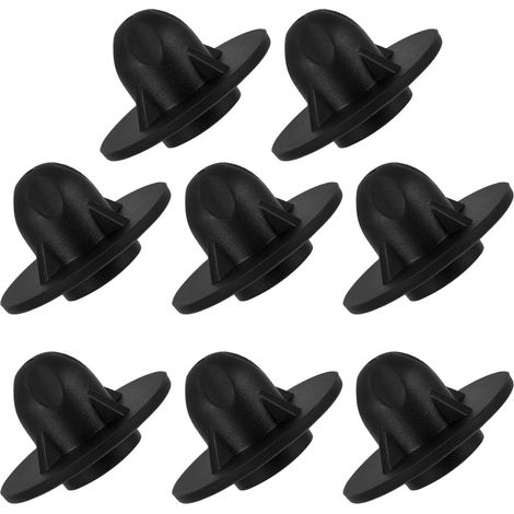 Embouts en Caoutchouc TPR Noirs Résistants à l'usure Lot de 8 et Pieds de Chaise de Camping Pliable Adaptés aux Terrains Extérieurs pour Pique-niques (1/5)