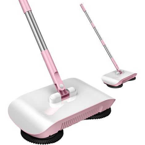 2-in-1-Handstaubsauger – Leistungsstark und effizient, Reinigungsgerät mit Wischmopp und Tuch – Rosa (1/5)