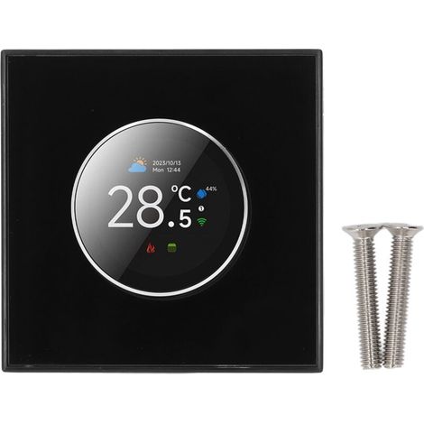 Eosnow Thermostat à bouton intelligent pour chauffage de l'eau, contrôleur vocal numérique de température pour Tuya WiFi, rotation à 2 voies avec lumière 95 240vac (1/4)