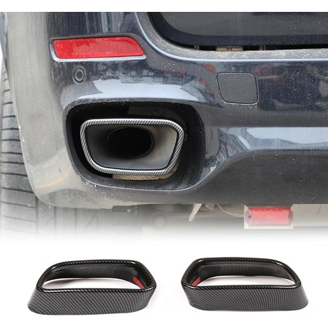 Silencieux d'échappement en acier inoxydable pour X5 F15 2014-2018 X6 F16 2015-2019 - Noir (fibre de carbone (version M sport))