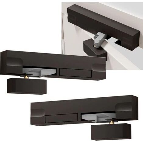BUNTHAUS 2 Pièces Ferme Porte Automatique,Groom Fermeture Porte,Anti Pincement, Convient pour Les Portes Intérieures et Extérieures,Capacité de Charge de 20Kg à 80Kg,Équipé de Portes Gauche et Droite