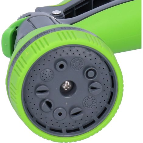 Buse de tuyau d'arrosage avec 10 jets différents, pulvérisateur haute pression pour l'irrigation et le lavage de voiture. (1/5)