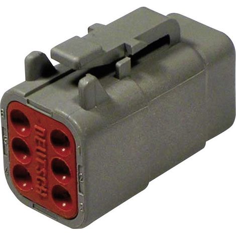 TE Connectivity DTM 06-6 S Rundstecker Stecker, gerade Gesamtpolzahl: 6 Serie (Rundsteckverbinder):