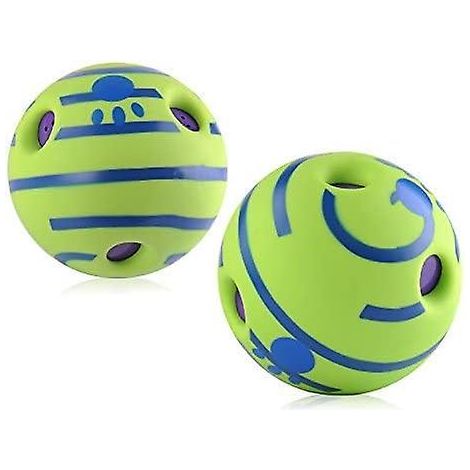 son De Chien Drle Jouant Au Ballon, Ballon Vert 14cm (1/5)