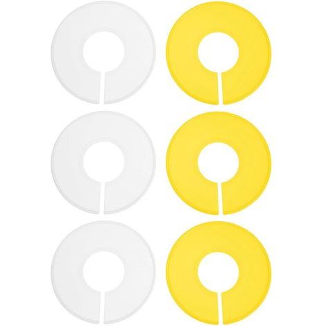 Lot de 12 séparateurs de placard ronds pour bébé, avec cintres adaptés à différentes tailles de placard.-9x9cm-White (1/4)