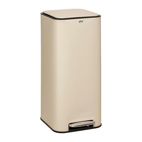 Cubo de basura metálico delta beige 30l - 5five (1/5)