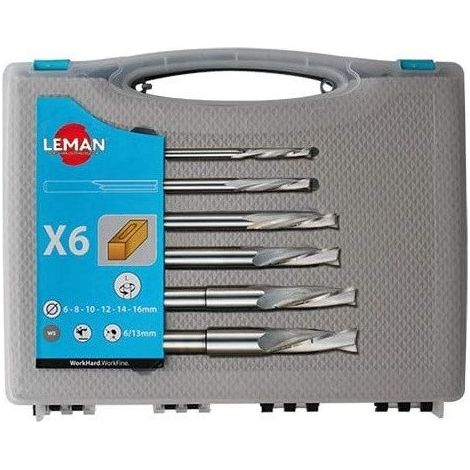 Leman - Juego de 6 brocas helicoidales para morder a la derecha - 322.500.00 (1/3)