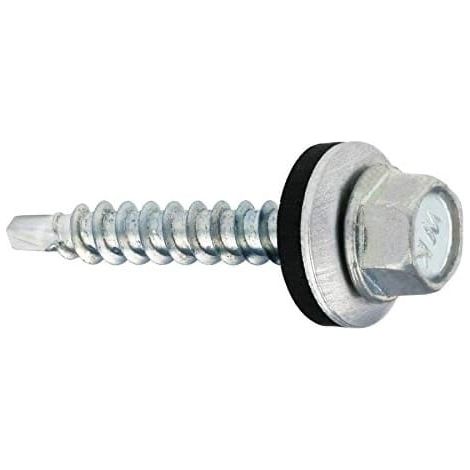 Viti autofilettanti per fissaggio a facciata, 4,8x35 mm, 100 pezzi, cromate.