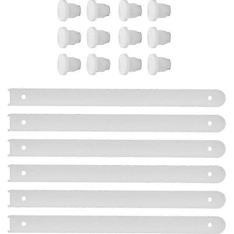 Lot de 3 glissières de tiroir en plastique, pièces de rechange pour tiroirs, rails de tiroir, rails de guidage de tiroir 20232192 (1/5)