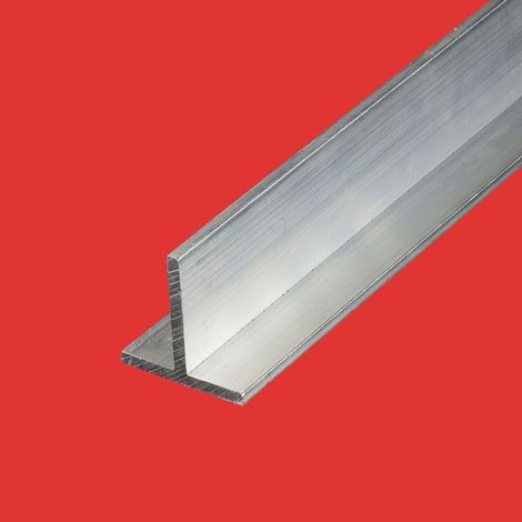Perfil aluminio en t 25x25  Largo en metros: 1 metros