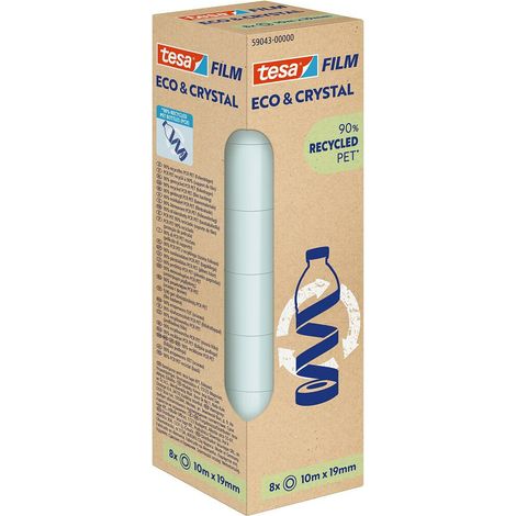 C. 8 CINTA TESA FILM ECO & CRYSTAL 10MX19MM TRAN
