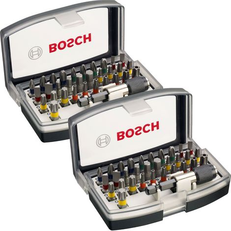 Bosch 64 Piece Screwdriver Drill Bit Set Colour Coded Magnetic Holder PH PZ TORX (1/5)