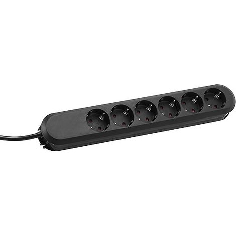 BACHMANN SMART 6xCEE7/3 noir 3,0m CEE7/7, 381.148K