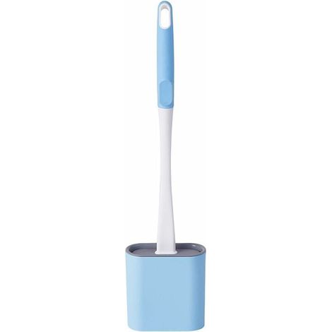 Housse en silicone pour brosse et support de brosse WC, bleue-AquaForge (1/5)