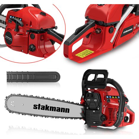 Motosega a scoppio Benzina 2 Tempi 62 cc Lama 50 cm Taglia Legna Rami EasyStart (1/5)