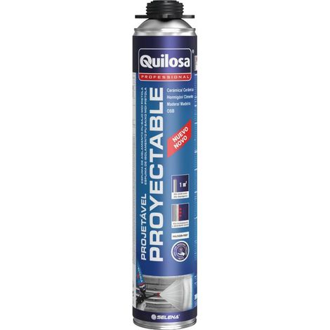QUILOSA espuma poliuretano proyectable pistola 700 ml , Aplicaciones

Espuma aislante monocomponente, lista para usar y autoadhesiva a base de poliuretano. El producto presenta un