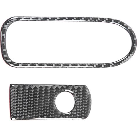 Carbonfaser-Zierleiste für den Deckel des Beifahrer-Staufachs, kompatibel mit VW Touareg 2011-2018 (1/5)