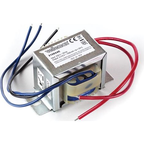 TRASFORMATORE A QUADRO APERTO 24 VA 2 x 12 V 1000 mA max.