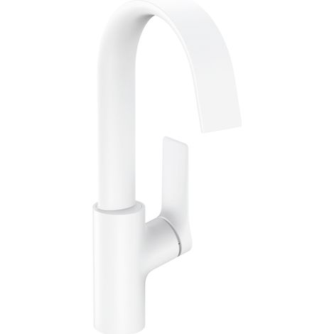 Hansgrohe Vivenis - Grifo de lavabo 210, con caño giratorio, EcoSmart, blanco mate 75032700 (1/5)