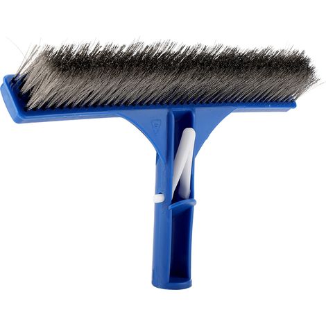 SJLERST Brosse en acier pour piscine de 10 pouces, accessoire de nettoyage pour parois de fond de bassin, spa, source chaude (1/5)