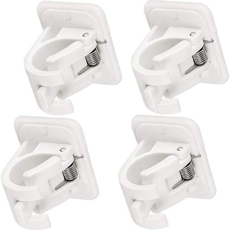 Jiajia AI, Support De Fixation Pour Tringle à Rideaux Crochets, 4 Pièces pour jardin, terrasse et extérieur (1/5)