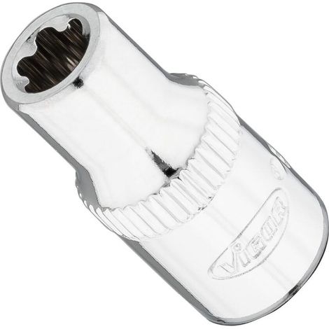 VIGOR T+ Steckschlüsseleinsatz, V7920-EP7, 1/4 Zoll (6,3 mm) Vierkant, E+ Profil, SW E7+ (1/2)