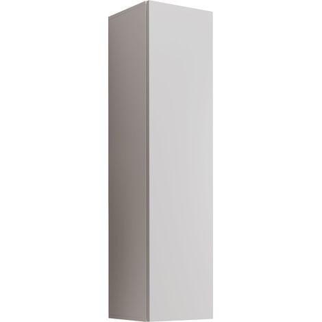 Armario colgante  Vitrina  Mueble de Salón  Armario de pared  1 puerta 3 compartimentos  30x120x30cm  Modelo Berit 30x120  Blanco brillo