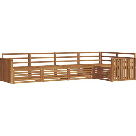 Outdoor Sofa Set 5 pcs Natural vidaXL