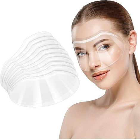 30 Pièces Visière Transparente pour Microblading, Maquillage Permanent, Extensions de Cils, Cataracte des Yeux, Protecteur de Yeux Visage de Douche