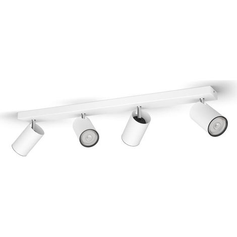 Philips Kosipo Aufbauspot mit 4 Lichtpunkten (Weiß) - GU10 Fassung (1/4)