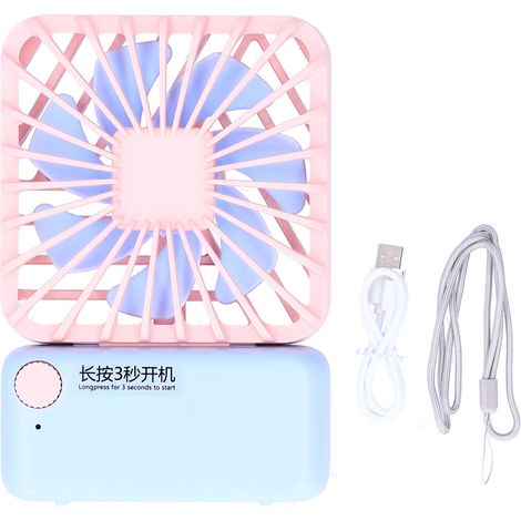Ventilateur de cou portable rechargeable USB, idéal pour maison, dortoir, été et extérieur (1/5)