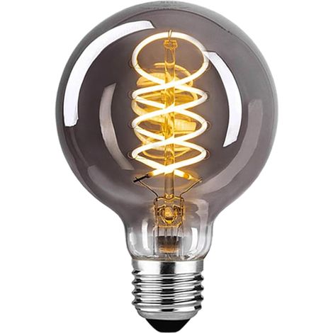 E27 LED Light Bulb Dimmable G80 4W Warm White Decorative Retro Home Cafe Bar Smoke Grey (1/5)