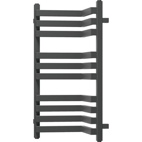 Radiateur de salle de bains Mexen Loop 750 x 375 mm, 413 W, anthracite - W129-0750-350-00-66 (1/3)