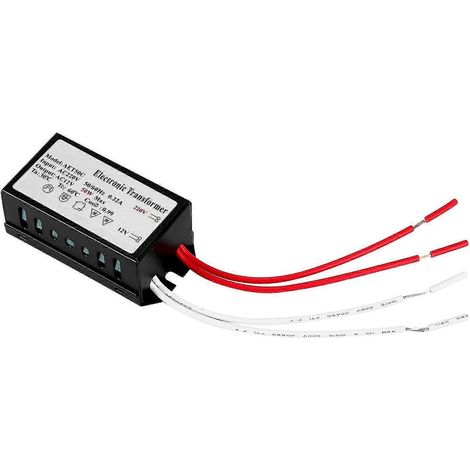 Transformateur électronique de lampe halogène 200-250 V vers 12 V, 50 W