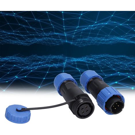 Connecteur aviation étanche IP68 (prise et fiche) LP16 à 4 broches, sans soudure, avec bornes mâles et femelles multipoints sans soudure, 380 V, 5 A (1/5)