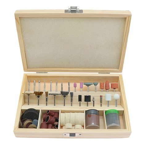 Ensemble d'outils rotatifs abrasifs - 100 pièces pour gravure électrique sur bois et métal, coupe et meulage (1/5)