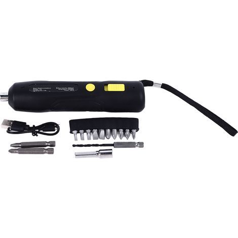 Tournevis sans fil, outil électrique Rechargeable avec divers embouts pour la réparation, 15 pièces (1/5)