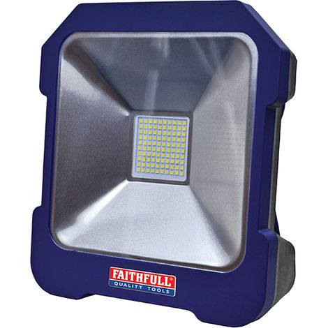 Faithfull Power Plus 20W SMD LED Task Light 240V with Power Take-Off, 2000 lm, IP44 (1/5)