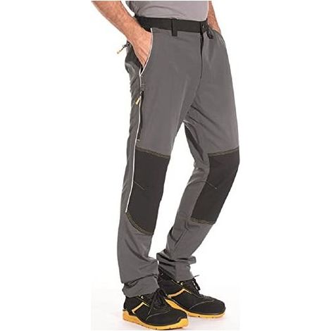 Rica Lewis 5430073 Wogtec Pantaloni da Lavoro Uomo Multitasche Ginocchiere Stretch 190 g-m2 92% Poliestere 8% Spandex colore Grigio