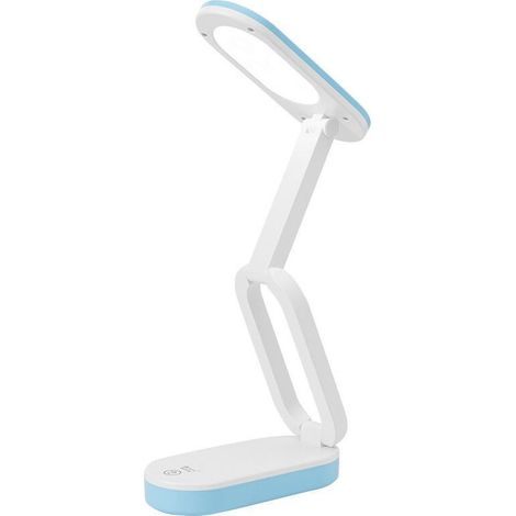 Lampe de Bureau Pliable,LED lampe de Table,Lampe de Chevet Sans Fil,Portable Lampe de Lecture,2400mAh Pile Rechargeable Lampe de Bureau Enfant,Contrôle Tactile 3 Modes de Couleur Lumière (1/5)